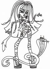 Pages Cleo Nile Coloring Monster High Printable Sheet Drawing Print Sheets Color Getdrawings Getcolorings sketch template
