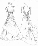 Gown Prom sketch template