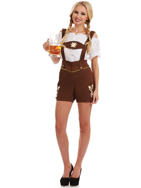 ladies oktoberfest costume bavarian lederhosen adult fancy dress german