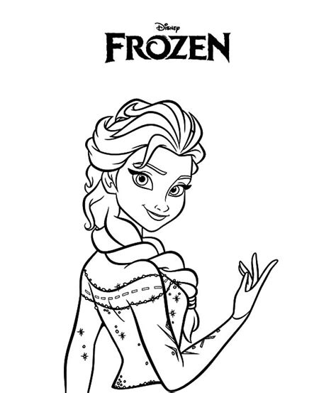 drawing queen elsa coloring pages coloring sky