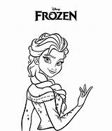 Elsa Coloring Pages Queen Drawing sketch template
