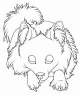 Pomeranian Lineart Dog Pomeranians sketch template