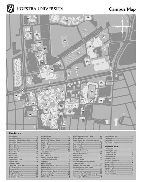 32 Hofstra University Campus Map Maps Database Source