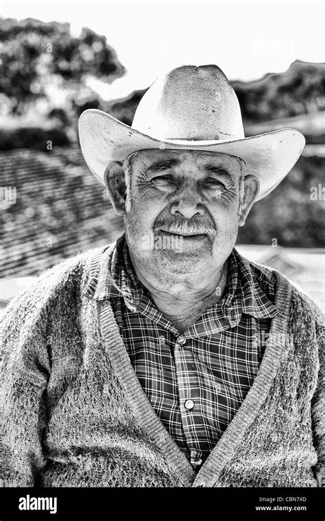 mexican cowboy black  white stock  images alamy