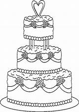 Coloring Pages Cake Wedding Colouring Kids Print Tulamama Printable Dessert Food Easy sketch template