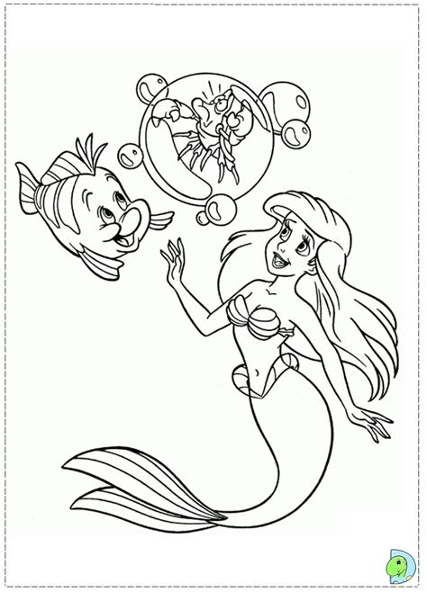 mermaid coloring page dinokidsorg