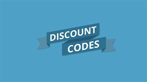 discount codes youtube