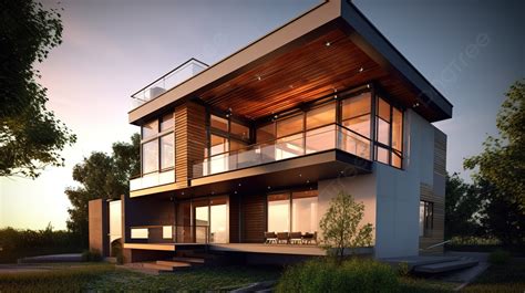 rendering   modern contemporary house background  modern house