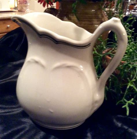 sterling china company pitcher stoneware pitcher vintage etsy