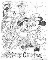 Mickey Christmas Coloring Pages Disney Minnie Mouse Donald Goofy Carol Deviantart Pluto Printable Pencil Sheets Board Cartoon Book Noel Princess sketch template