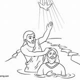 Baptism Catholic sketch template