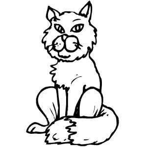 sitting cat cat  heat cat coloring page cat sitting printable