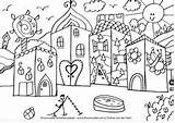 Hundertwasser Droomvallei Kasteel sketch template