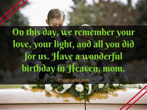 heartfelt happy birthday mom  heaven quotes