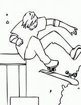 Skateboard Coloring Pages Skateboarding Hawk Tony Sheet Kids Print Printable Playing sketch template