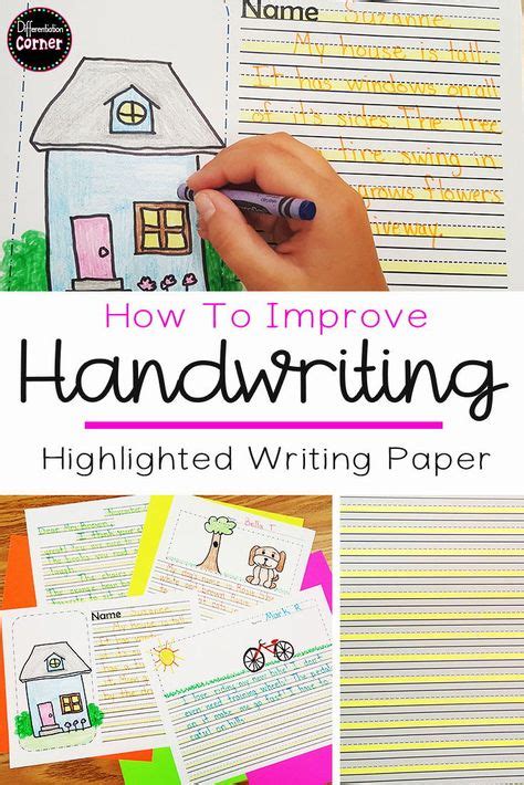 highlighted adaptive writing paper writing paper spelling activities