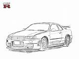 Skyline Gtr R32 Drawings Voiture Furious Zeichnen Coche Jdm Tima Months Keywordsuggest Sportscar sketch template