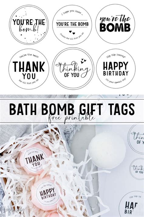 bath bomb gift tags   occasions   teacher gift tags