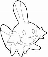 Mudkip Coloring Pages Pokemon Drawing Lineart Getcolorings Color Deviantart Clipartmag Landforms sketch template