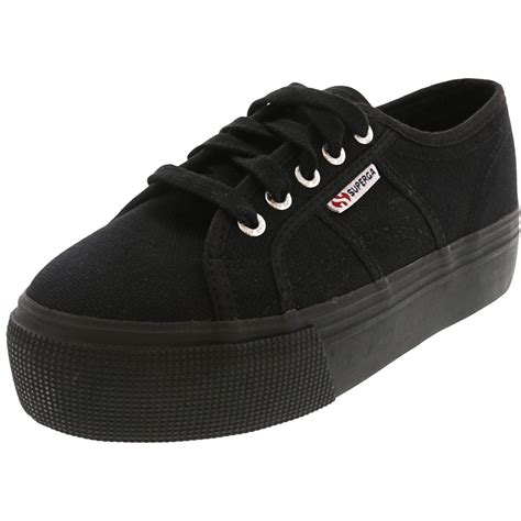 superga superga  acotw linea    full black ankle high canvas sneaker