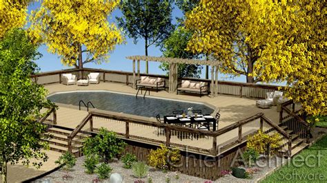 creating  deck    ground pool  spa