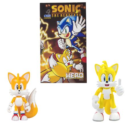 classic tails modern tails  comic book official licensed product  tomy includes
