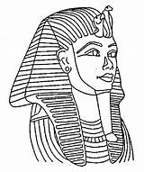 Coloring Pages Egyptian Egypt Popular King Tut sketch template