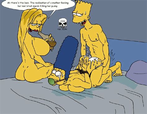 Rule 34 Arms Behind Back Ball Gag Bart Simpson Bed Bondage Bound