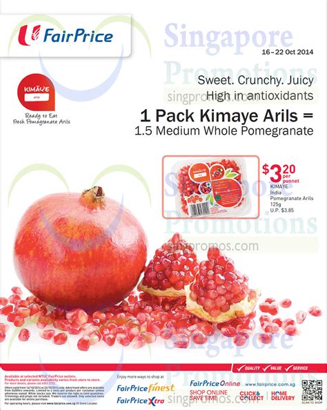 kimaye pomegranate arils ntuc fairprice beauty groceries bedsheets