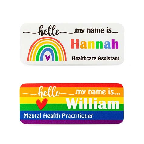 personalized  badge  rainbow