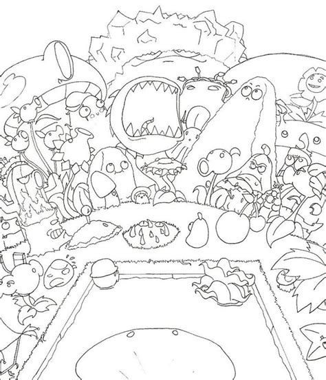 plants  zombies coloring pages   print coloring pages