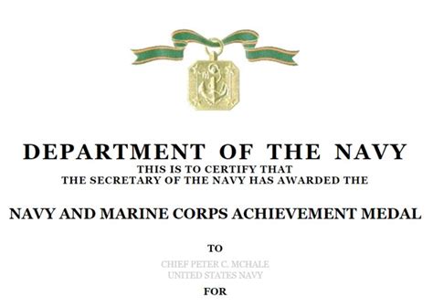 navy  marine corps achievement medal