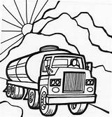 Coloring Pages Truck Trucks Car Tanker Cars Printable Police Kids Colouring Lorry Print Gold Drawing Monster Clipart Color Drawings Book sketch template