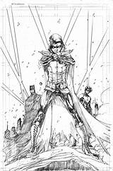 Damian Brett Nightwing Grayson Batgirl Comicvine sketch template