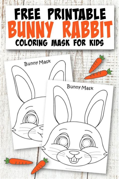 printable bunny mask template