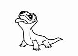 Bruni Lizard Colouring Downloaded Ooo Times sketch template