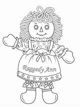 Ann Raggedy Coloring Doll Pages Andy Cabbage Patch Dolls Rag Printable Color Girl American Kids Supercoloring Drawing Lol Template Book sketch template