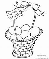 Easter Coloring Basket Pages Printable Baskets Color Print Bunny Kids Click Printing Help Worksheets Raising Info sketch template