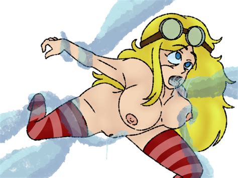 rule 34 blonde hair blue eyes breasts falsesymmetry goggles on
