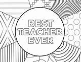 Teacher Coloring Appreciation Pages Ever Printable Template Thank Card Cards Print Big Papertraildesign Sketch Gift sketch template