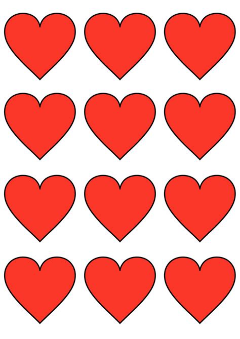 printable heart templates cut outs freebie finding mom