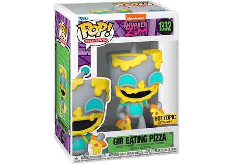 Funko Pop Television Invader Zim Gir Eating Pizza Hot Topic Exclusive