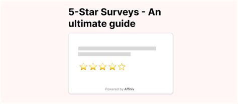 star survey  ultimate guide affiniv