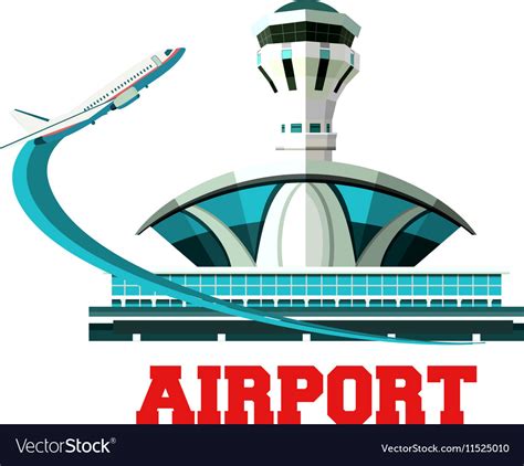 emblem airport royalty  vector image vectorstock