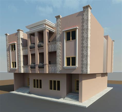apartment building  revit  yaseen rajpurkar  coroflotcom
