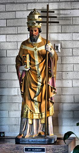 iconographie chretienne saint clement ier de rome pape  martyr