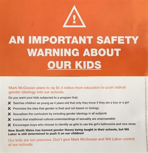 More Flyers Opposing Safe Schools Hit Perth Mailboxes