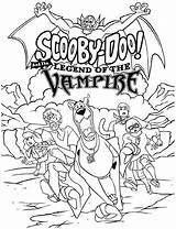 Doo Scooby Coloring Pages Printable Color Cartoon Vampire Halloween Sheets Kids Loon Print Gang Character Valentines Colouring Disney Books Adult sketch template