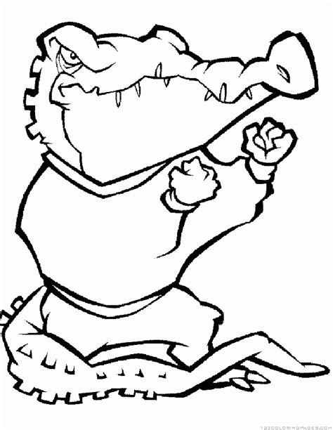 alligator coloring pages part