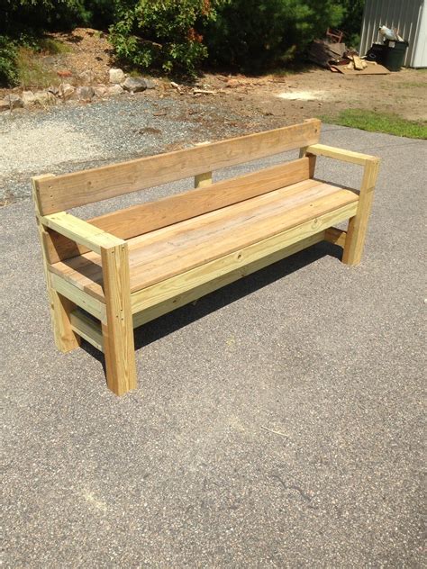 outdoor bench built  pt xs  xs    decking screws